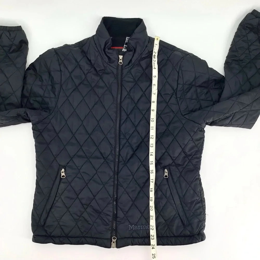 Marmot Women's PrimaLoft Black Quilted Full Zip Long Sleeve Jacket Size Medium - Picture 5 of 16